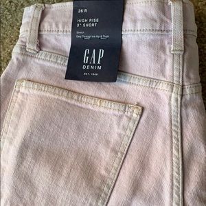 GAP Light Purple Lilac High Rise Jean Denim Shorts
